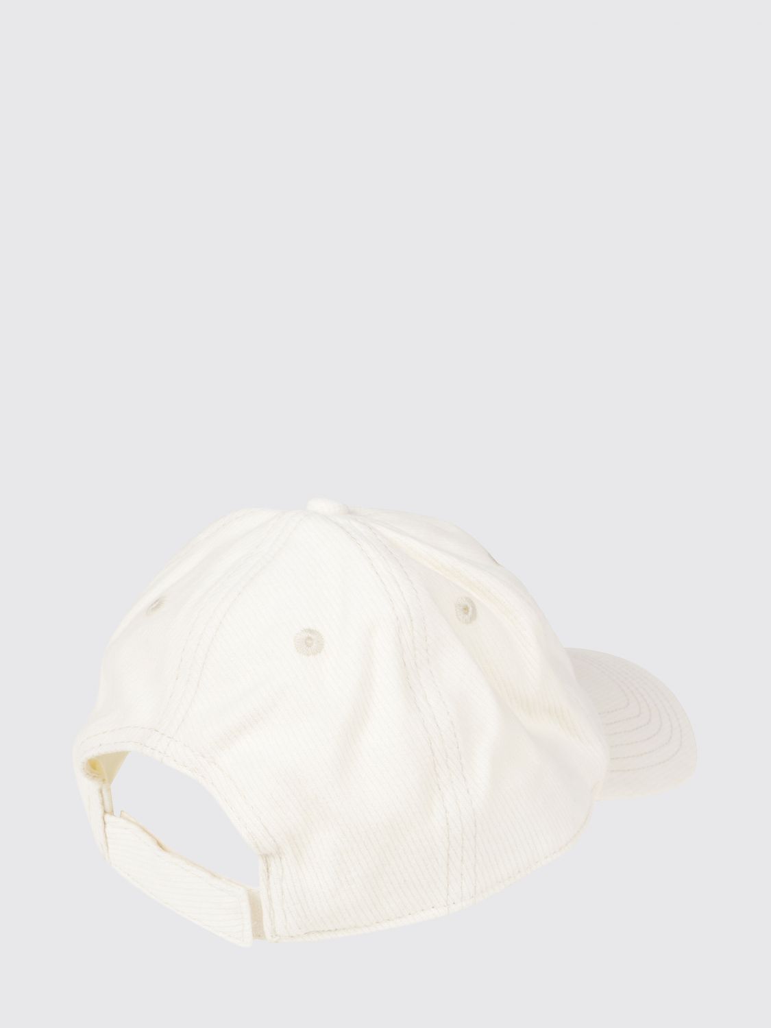 AUTRY HAT: Ribbed Wool Beanie Hat Autry with Turn-Up Cuff and Contrast Logo, Cream - Img 3