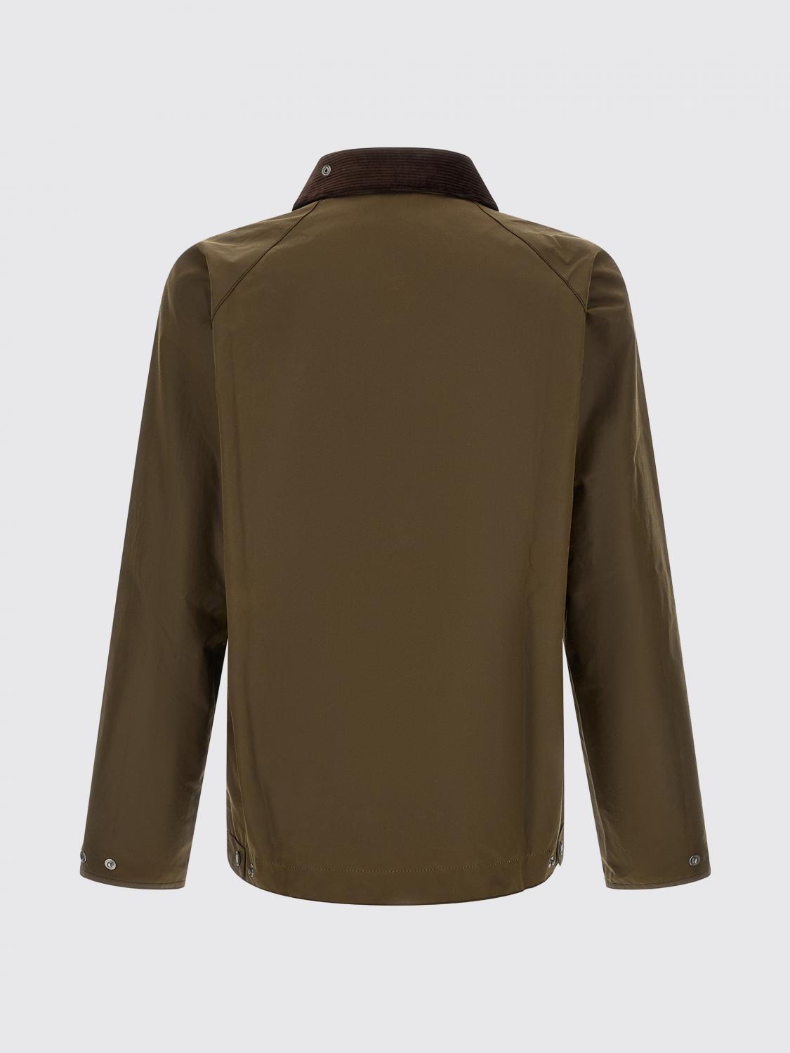 BARBOUR JACKET: Bedale Waxed Cotton Jacket Barbour with Corduroy Collar, Brown - Img 3