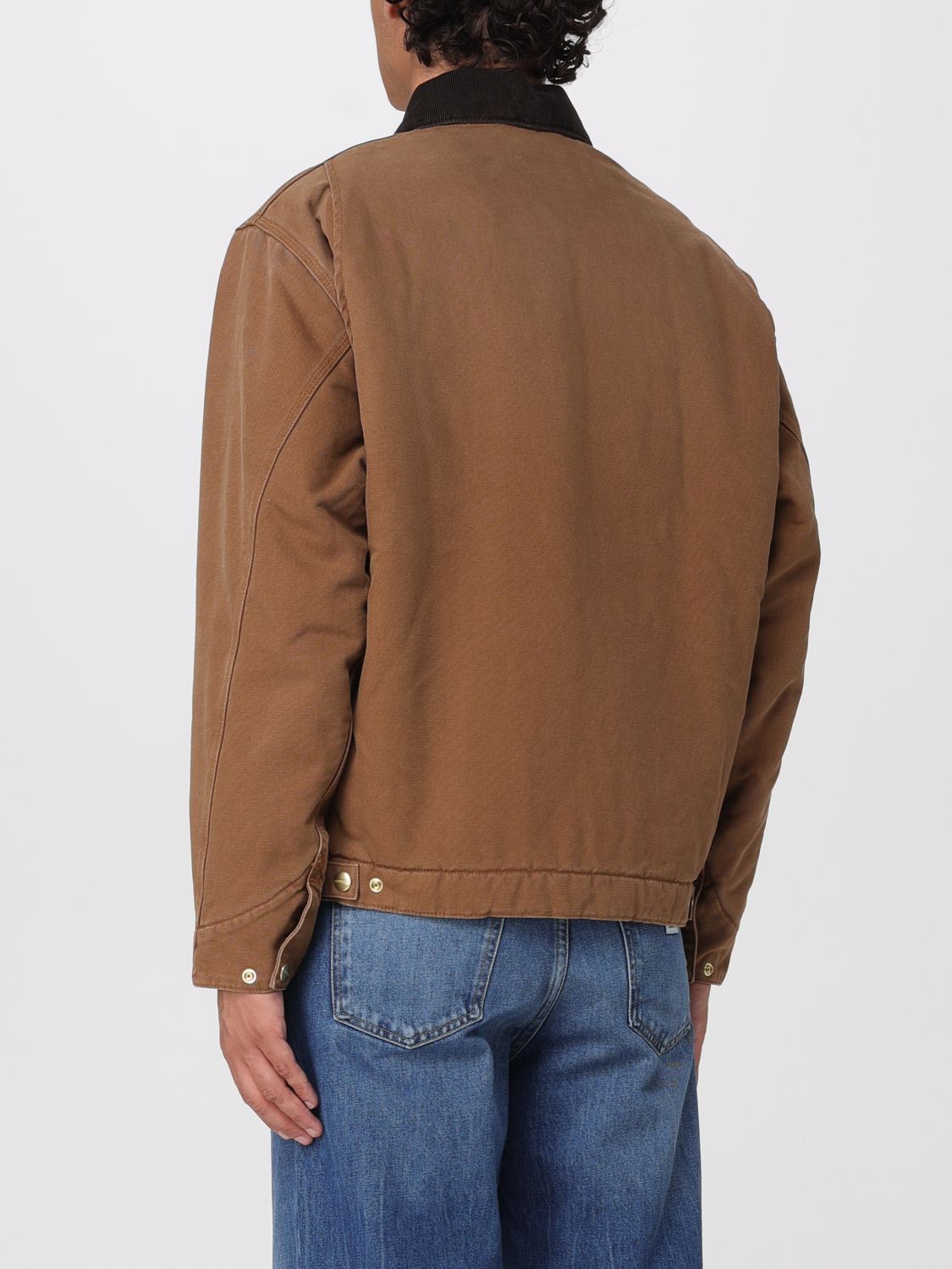 CARHARTT WIP ジャケット: CARHARTT WIP Detroit ベルベットカラー オーガニックコットンジャケット, ブラウン - Img 3