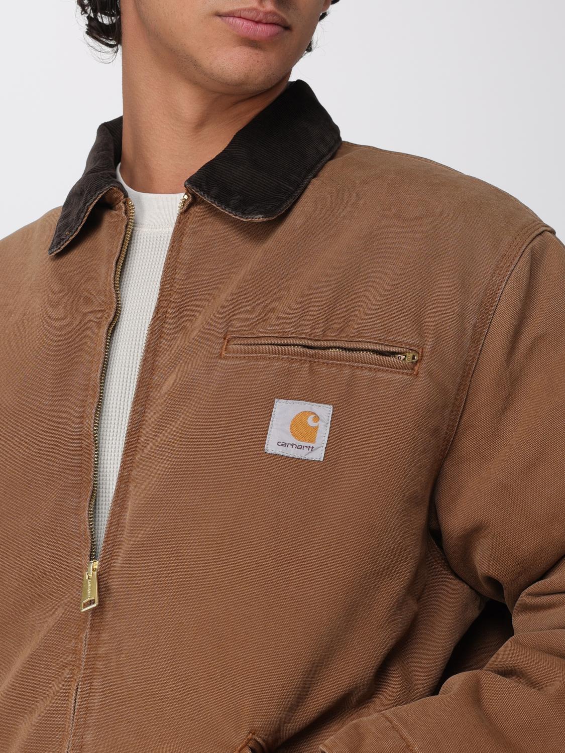 CARHARTT WIP ジャケット: CARHARTT WIP Detroit ベルベットカラー オーガニックコットンジャケット, ブラウン - Img 5