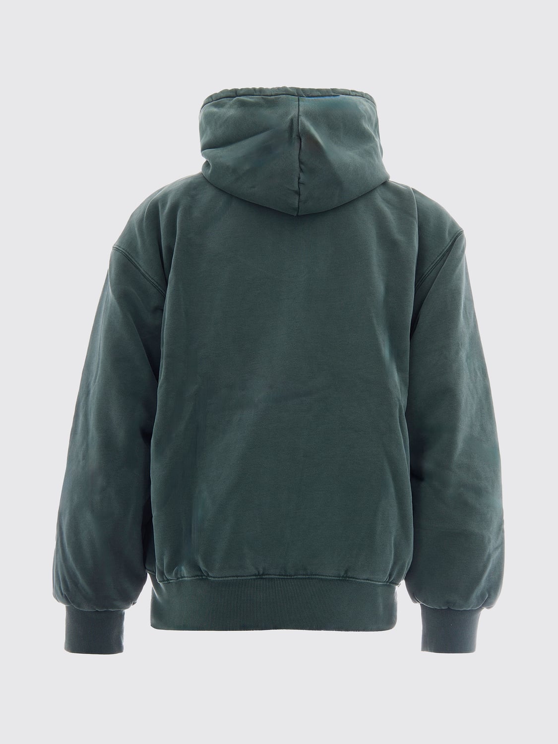 CARHARTT WIP SWEATSHIRT: Baumwoll-Kapuzenjacke Carhartt WIP mit Reißverschluss und überschnittenen Schultern, Grün - Img 3