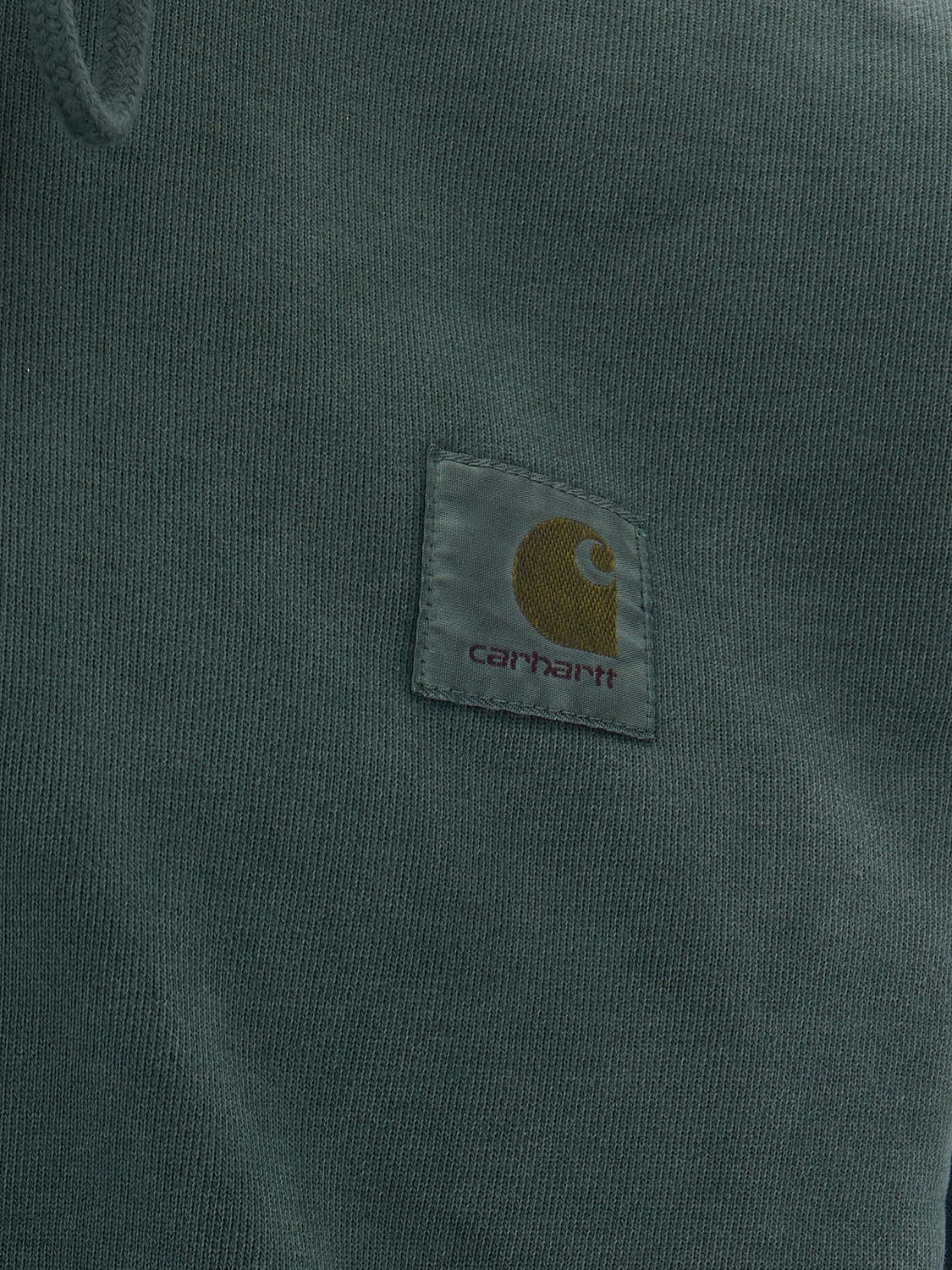 CARHARTT WIP SWEATSHIRT: Baumwoll-Kapuzenjacke Carhartt WIP mit Reißverschluss und überschnittenen Schultern, Grün - Img 4
