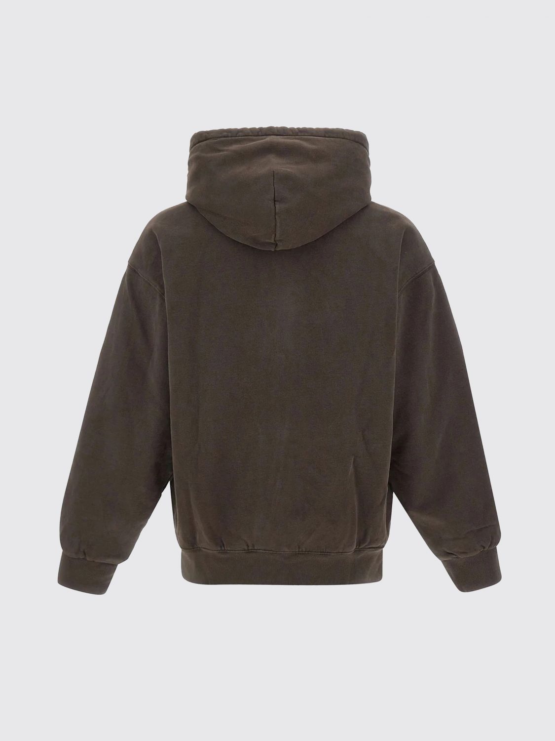 CARHARTT WIP SWEATSHIRT: Baumwoll-Kapuzenjacke Carhartt WIP mit Reißverschluss und überschnittenen Schultern, Braun - Img 3