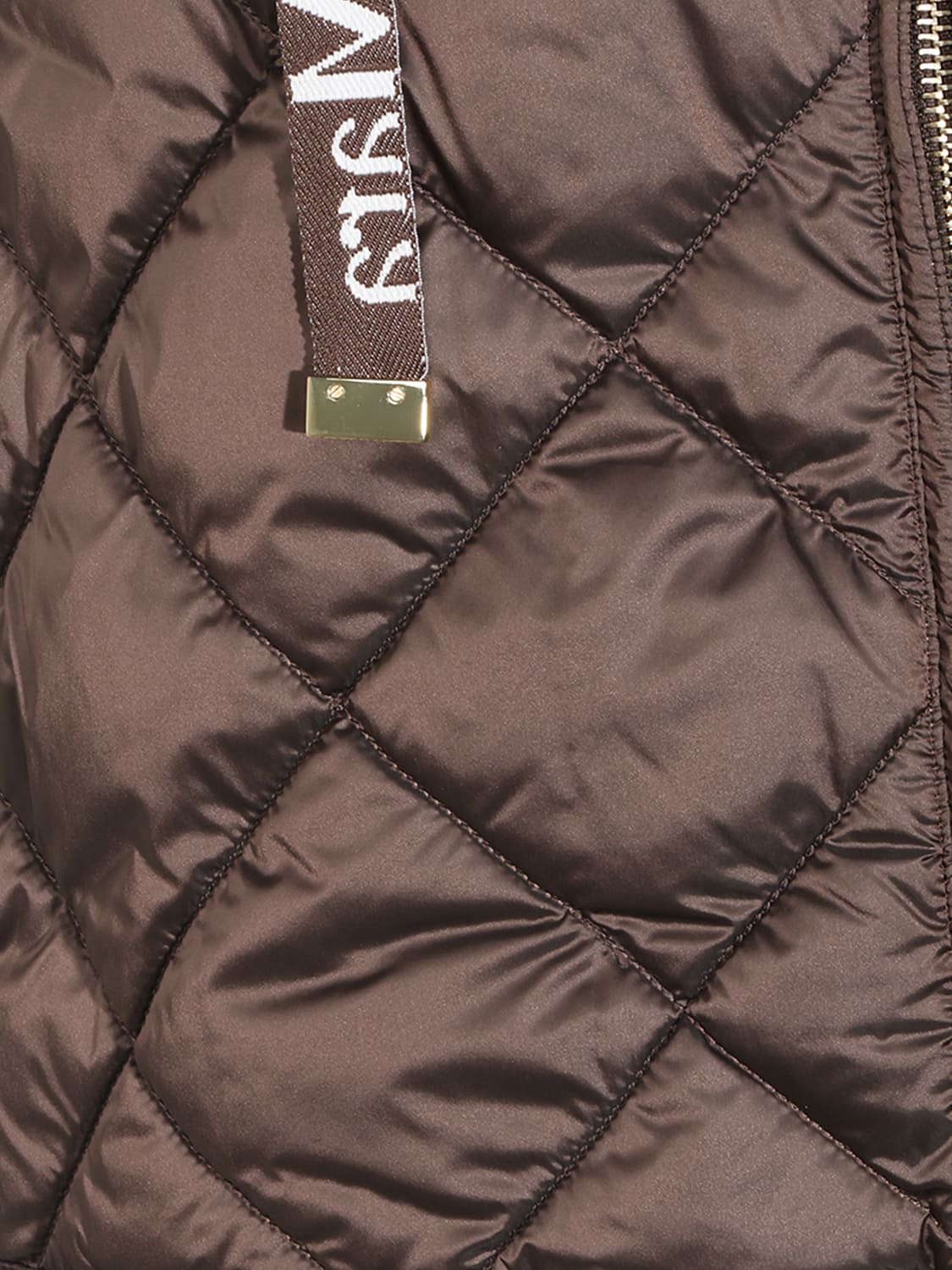 MAX MARA THE CUBE CHALECO: Chaleco acolchado Tregic Max Mara The Cube de nailon con cuello alto, Bronce - Img 4