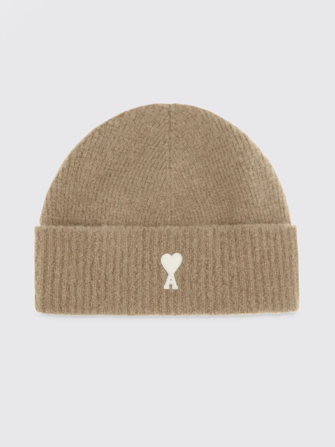 AMI PARIS HAT: Hat men Ami Paris, Beige - Img 1
