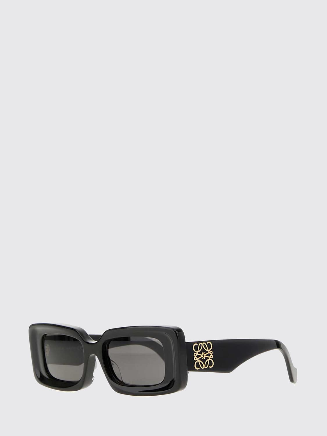 LOEWE GAFAS DE SOL: Gafas de sol rectangulares Anagram Loewe de acetato con monograma, Verde - Img 1