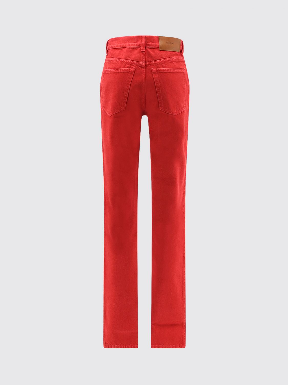 CHLOÉ VAQUEROS: Vaqueros mujer ChloÉ, Rojo - Img 3