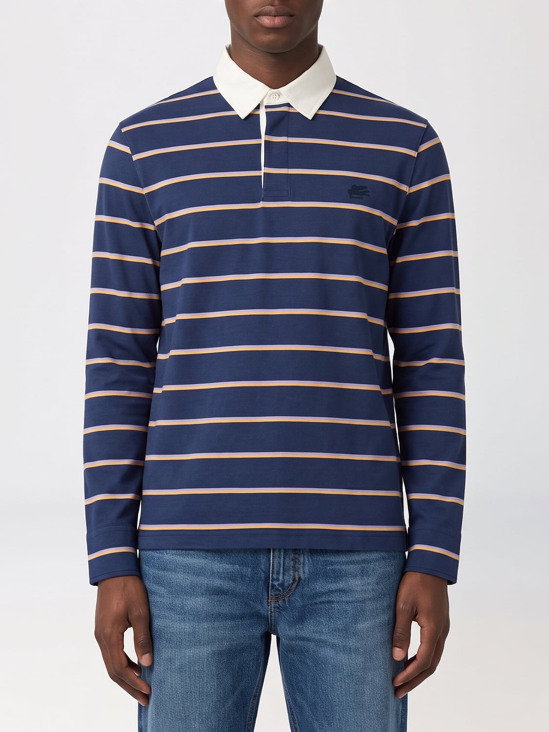 ETRO POLO: Polo hombre Etro, Azul Oscuro - Img 1