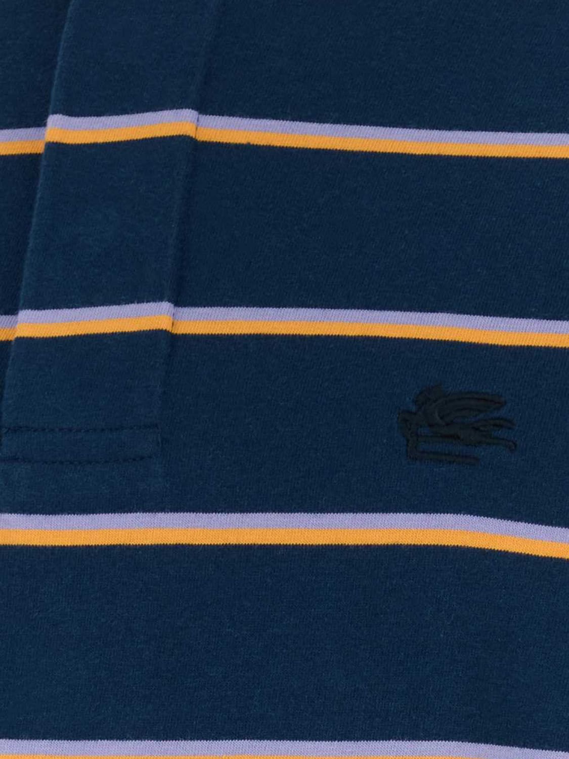 ETRO POLO: Polo hombre Etro, Azul Oscuro - Img 4