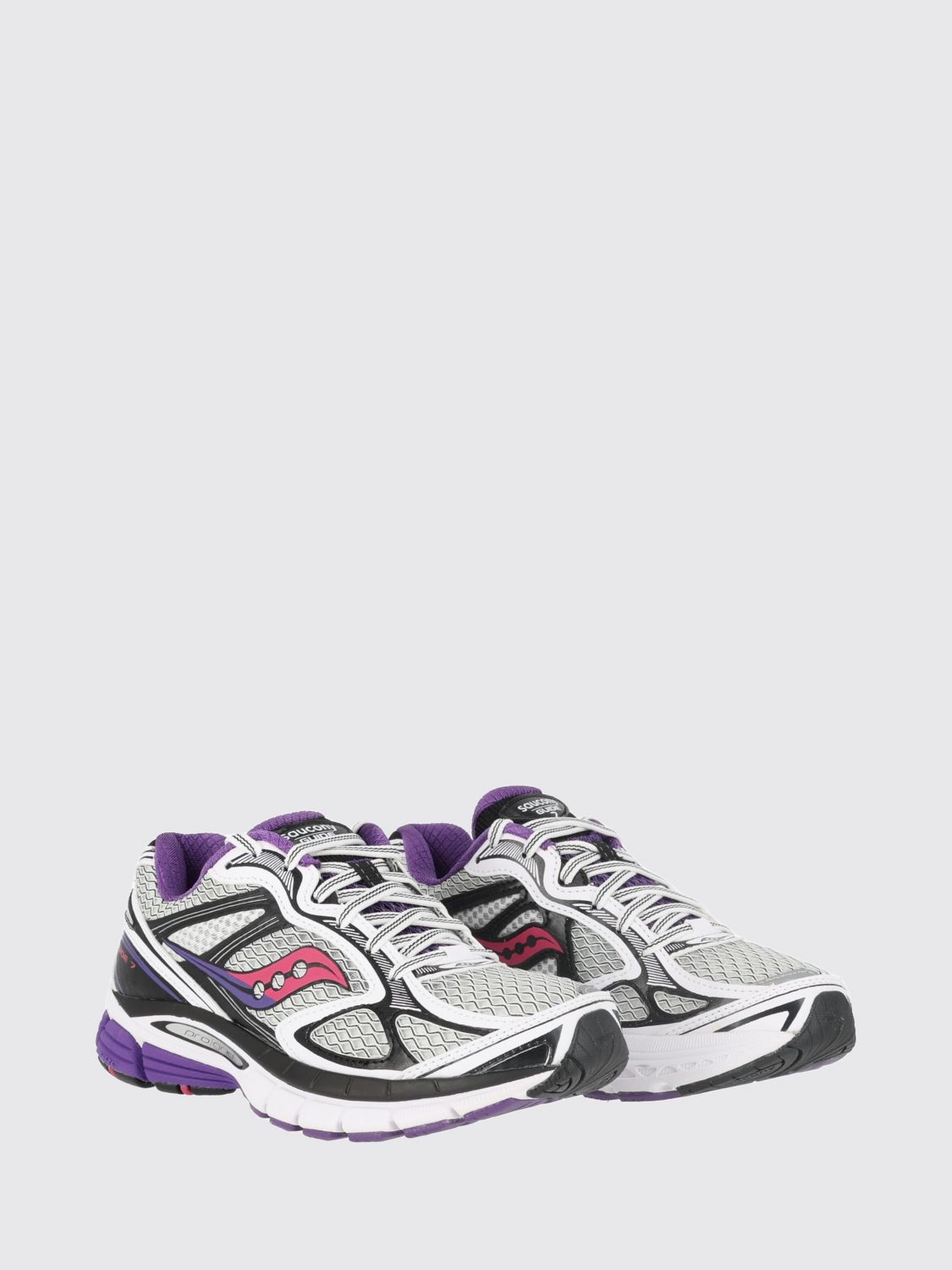 SAUCONY SNEAKERS: Sneakers Progrid Guide 7 Saucony low top in mesh e materiali sintetici, Bianco - Img 2