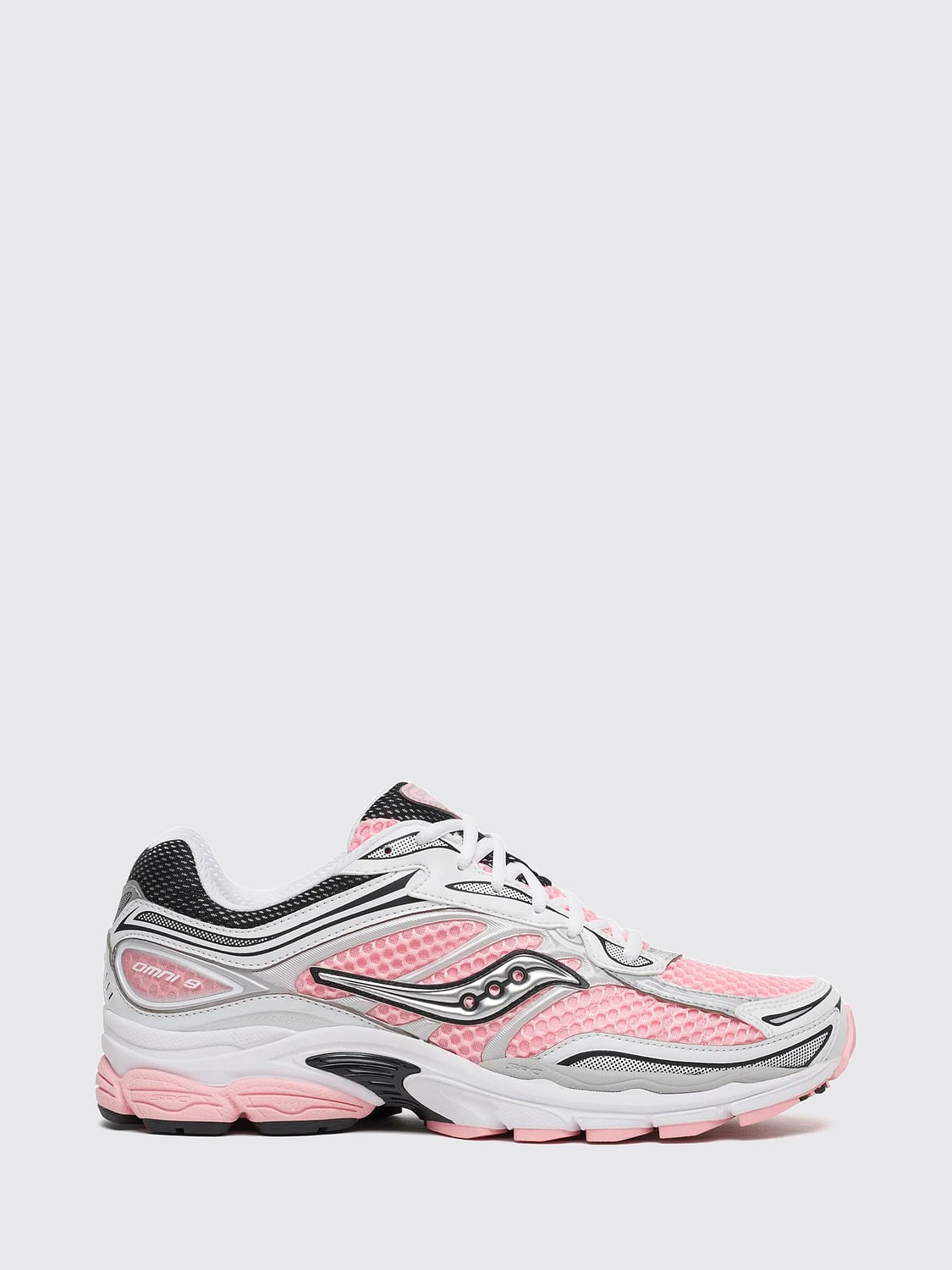 SAUCONY SNEAKERS: Sneakers ProGrid Omni 9 OG Saucony low top stringate con dettagli in mesh, Bianco 1 - Img 1