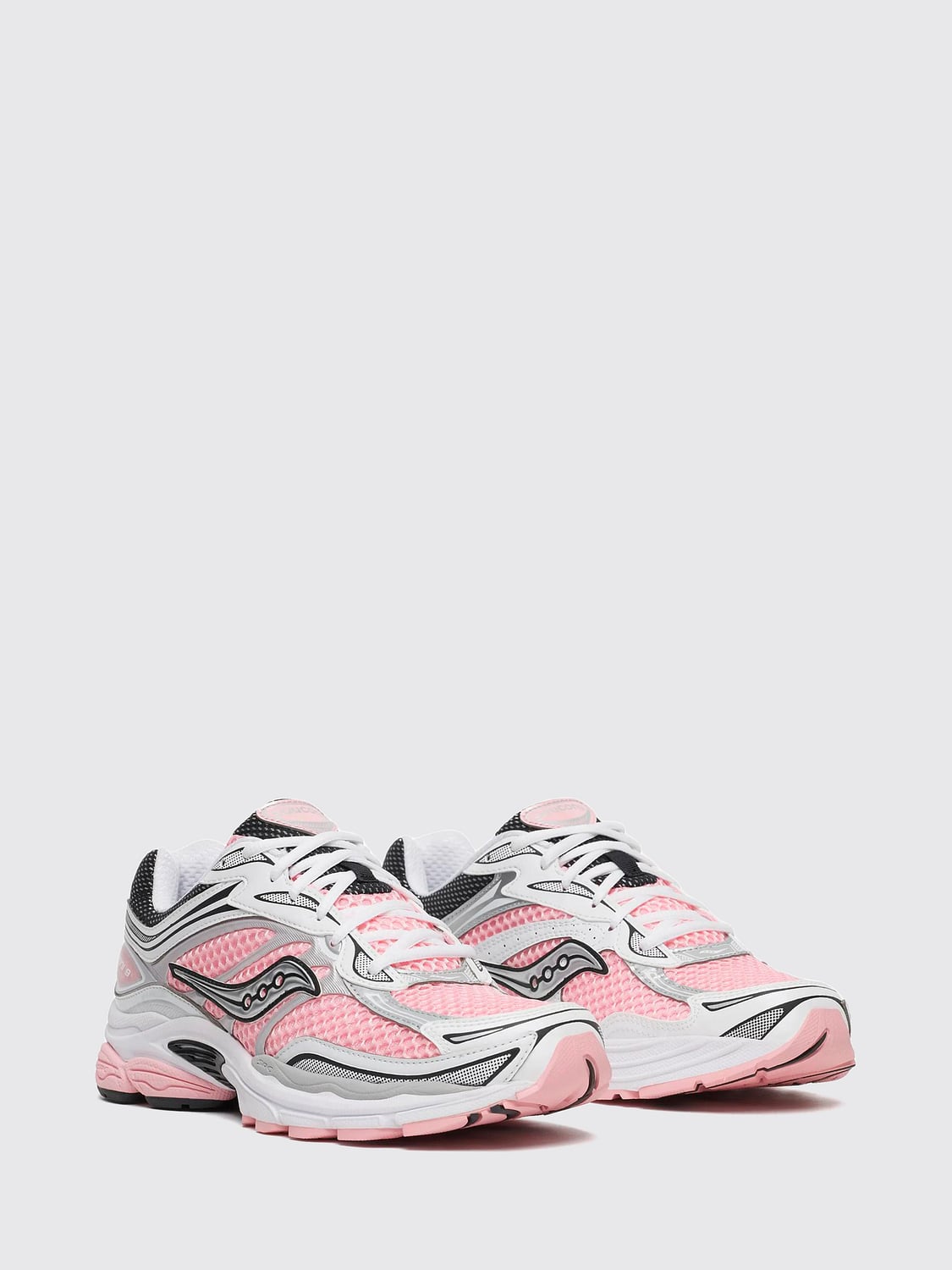 SAUCONY SNEAKERS: Sneakers ProGrid Omni 9 OG Saucony low top stringate con dettagli in mesh, Bianco 1 - Img 2
