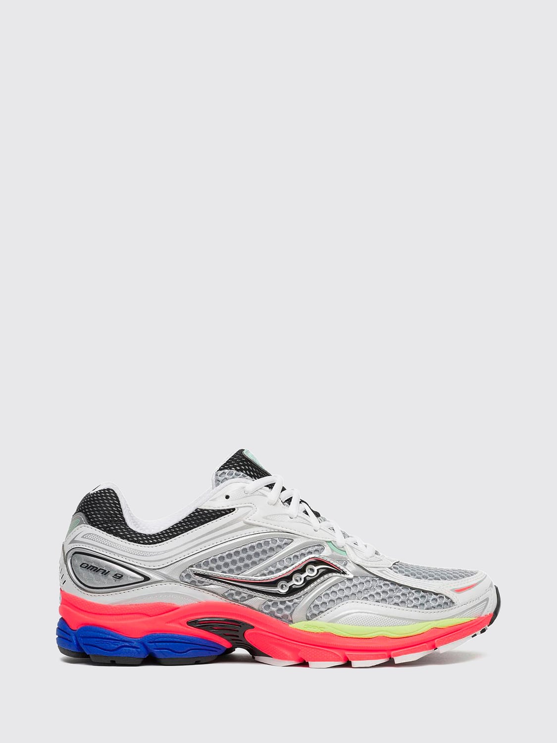SAUCONY SNEAKERS: Sneakers ProGrid Omni 9 OG Saucony low top stringate con dettagli in mesh, Bianco 2 - Img 1