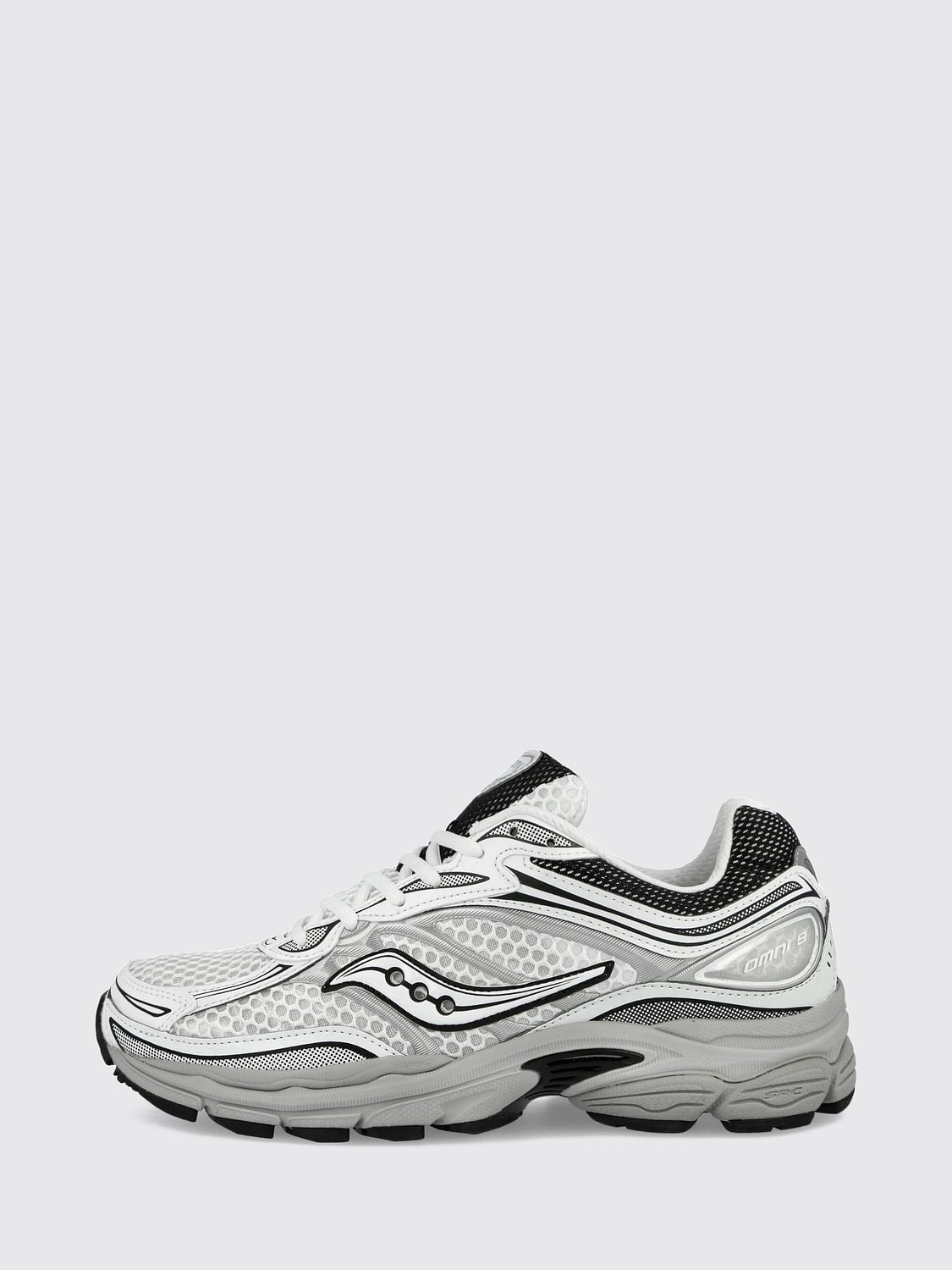 SAUCONY SNEAKERS: Sneakers ProGrid Omni 9 OG Saucony low top stringate con dettagli in mesh, Bianco 3 - Img 1