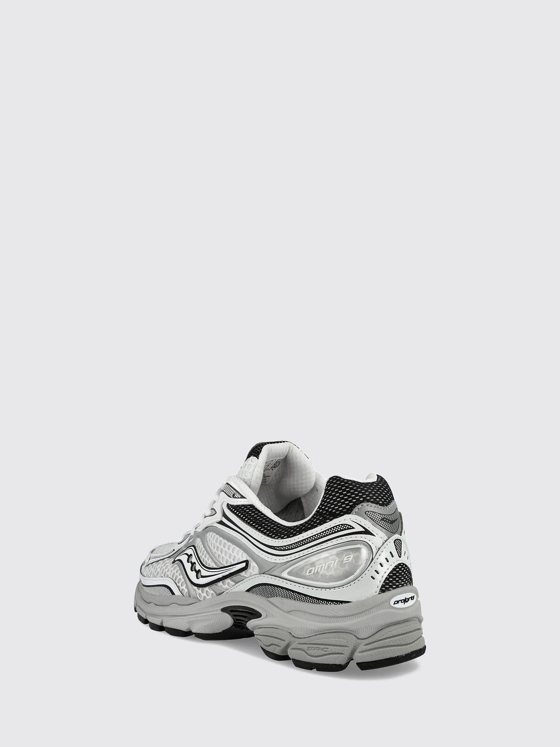 SAUCONY SNEAKERS: Sneakers ProGrid Omni 9 OG Saucony low top stringate con dettagli in mesh, Bianco 3 - Img 2