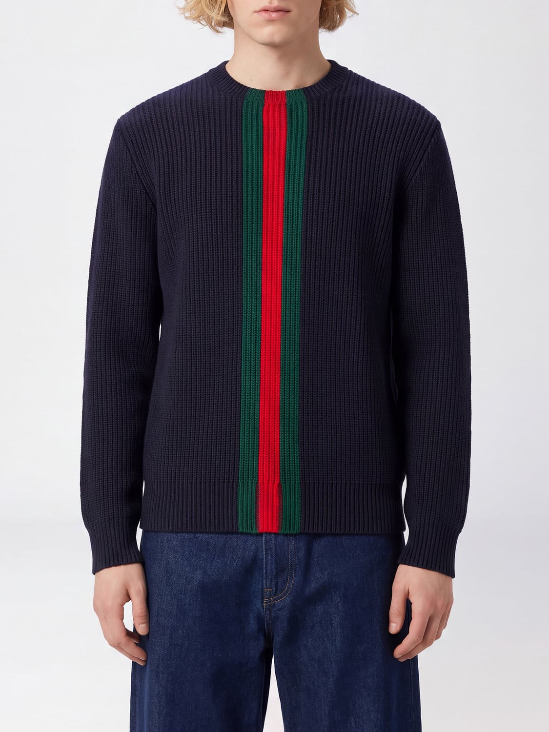 GUCCI MAGLIA: Maglia uomo Gucci, Blue - Img 1