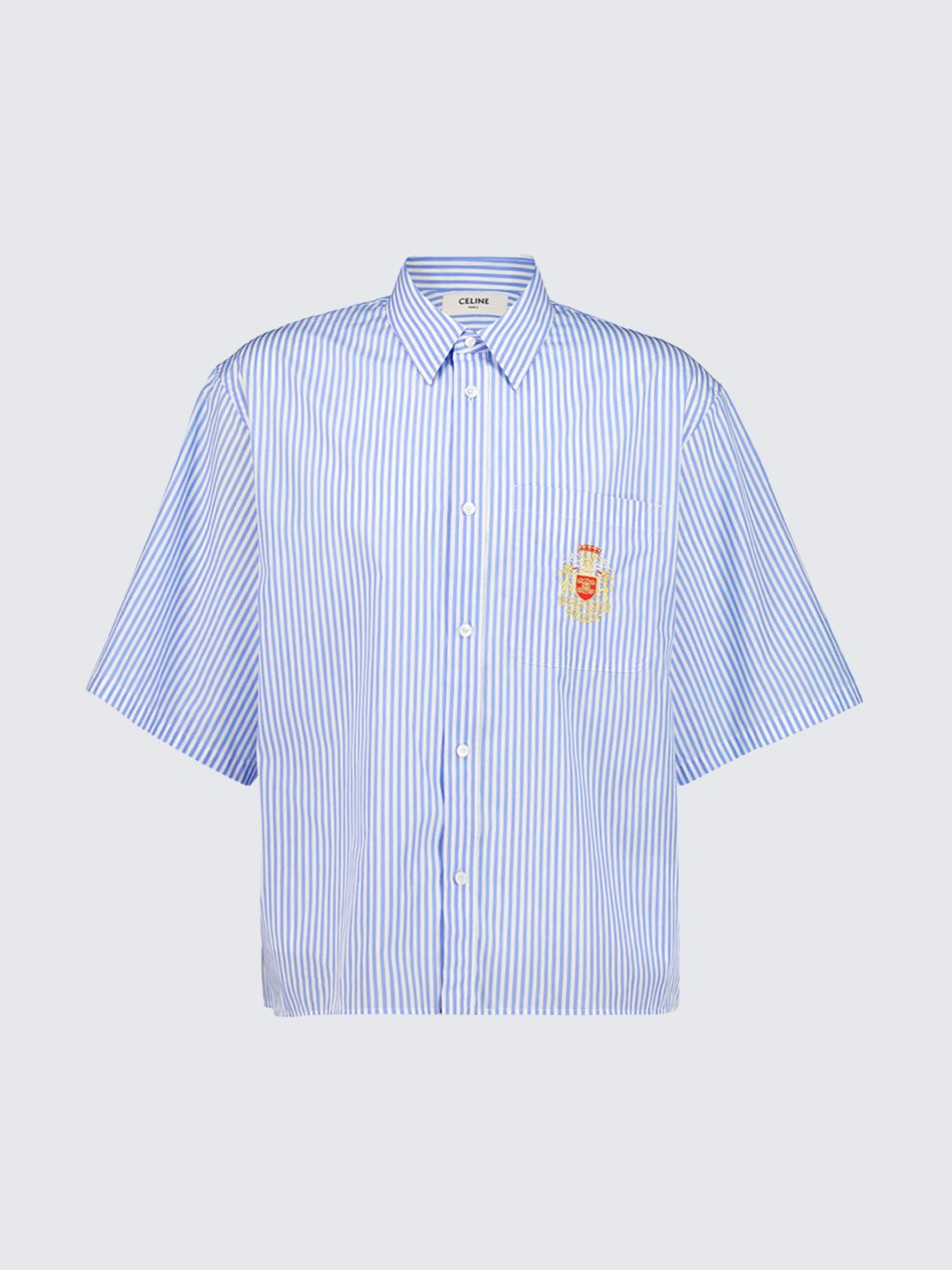 CELINE CAMISA: Camisa hombre Celine, Azul Oscuro - Img 2