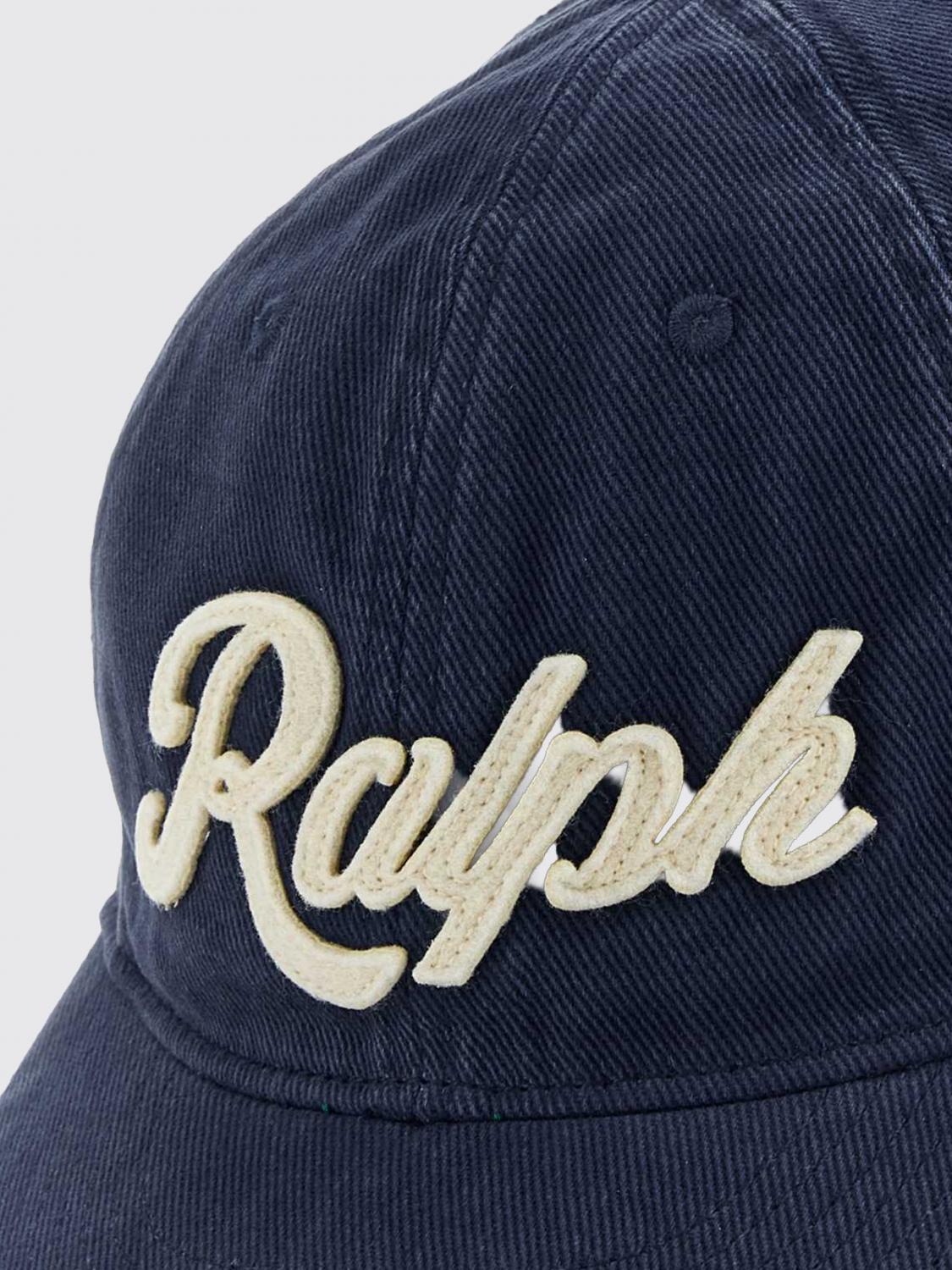POLO RALPH LAUREN HAT: Polo Ralph Lauren Cotton Twill Baseball Cap with Embroidered Logo, Navy - Img 4