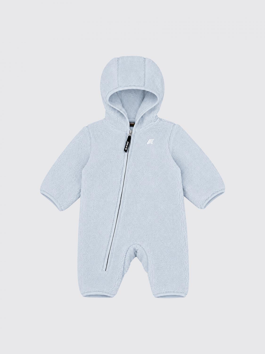 K-WAY COMBINAISON: Combinaison K-WAY en polaire pour garçon avec capuche et fermeture zippée, Bleu Azur - Img 1