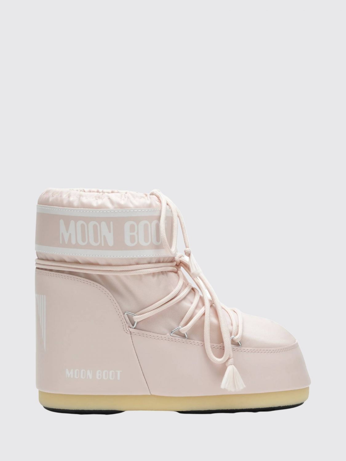 MOON BOOT STIEFEL: Moon Boot Icon niedrige zweifarbige Nylon-Schneestiefel mit Logo, Pink - Img 1