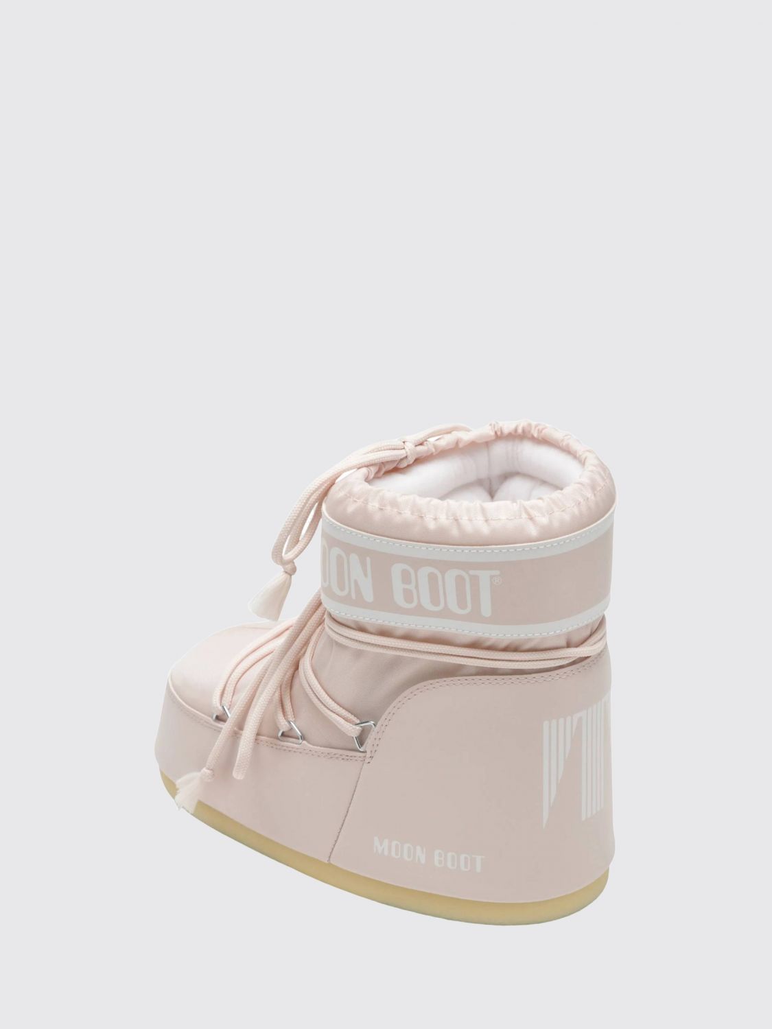 MOON BOOT STIEFEL: Moon Boot Icon niedrige zweifarbige Nylon-Schneestiefel mit Logo, Pink - Img 3