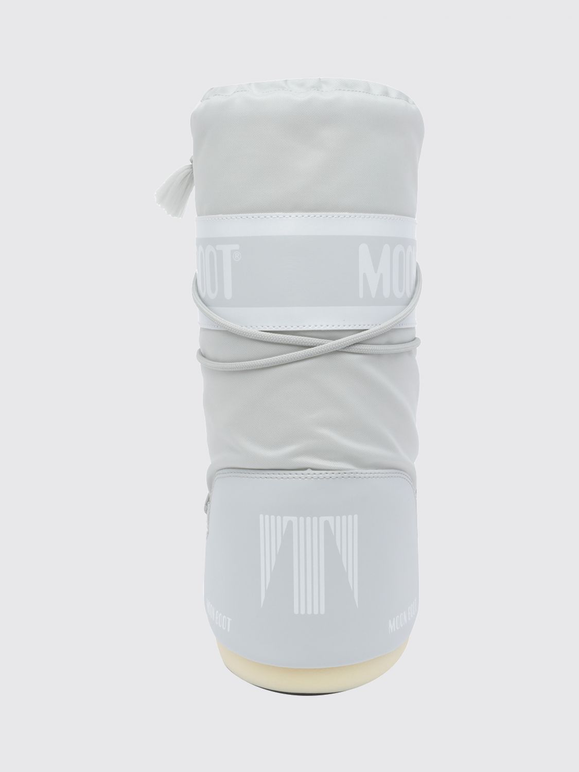 MOON BOOT BOOTS: Icon Nylon Logo Lace-Up Snow Boots Moon Boot, Grey - Img 3
