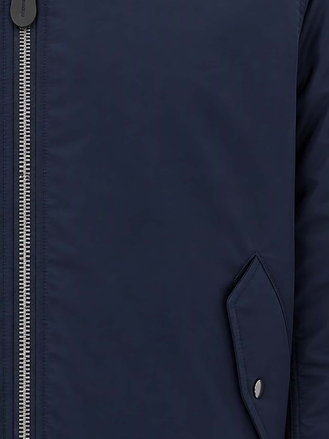 ALPHA INDUSTRIES JACKET: Relaxed Fit Nylon Bomber Jacket Alpha Industries with Contrast Logo, Blue - Img 4