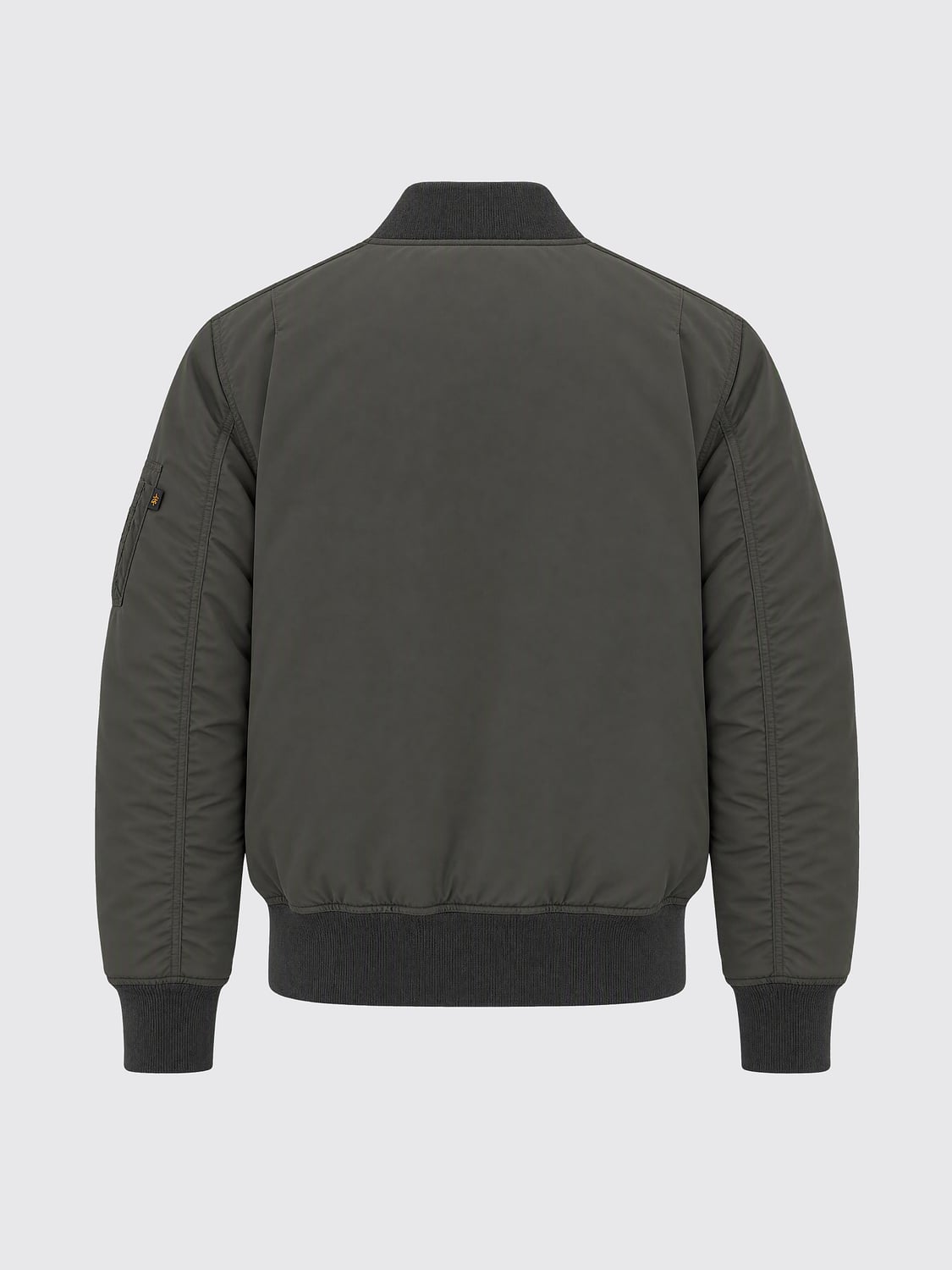 ALPHA INDUSTRIES JACKET: Relaxed Fit Nylon Bomber Jacket Alpha Industries with Contrast Logo, Grey - Img 3