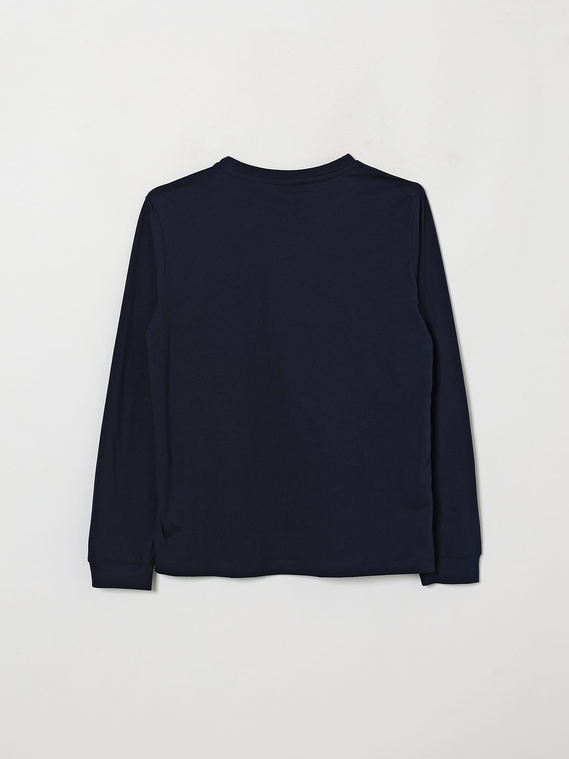 LACOSTE T-SHIRT: Langärmeliges Baumwoll-T-Shirt Lacoste für Jungen mit Rundhalsausschnitt und Logo, Navy - Img 2