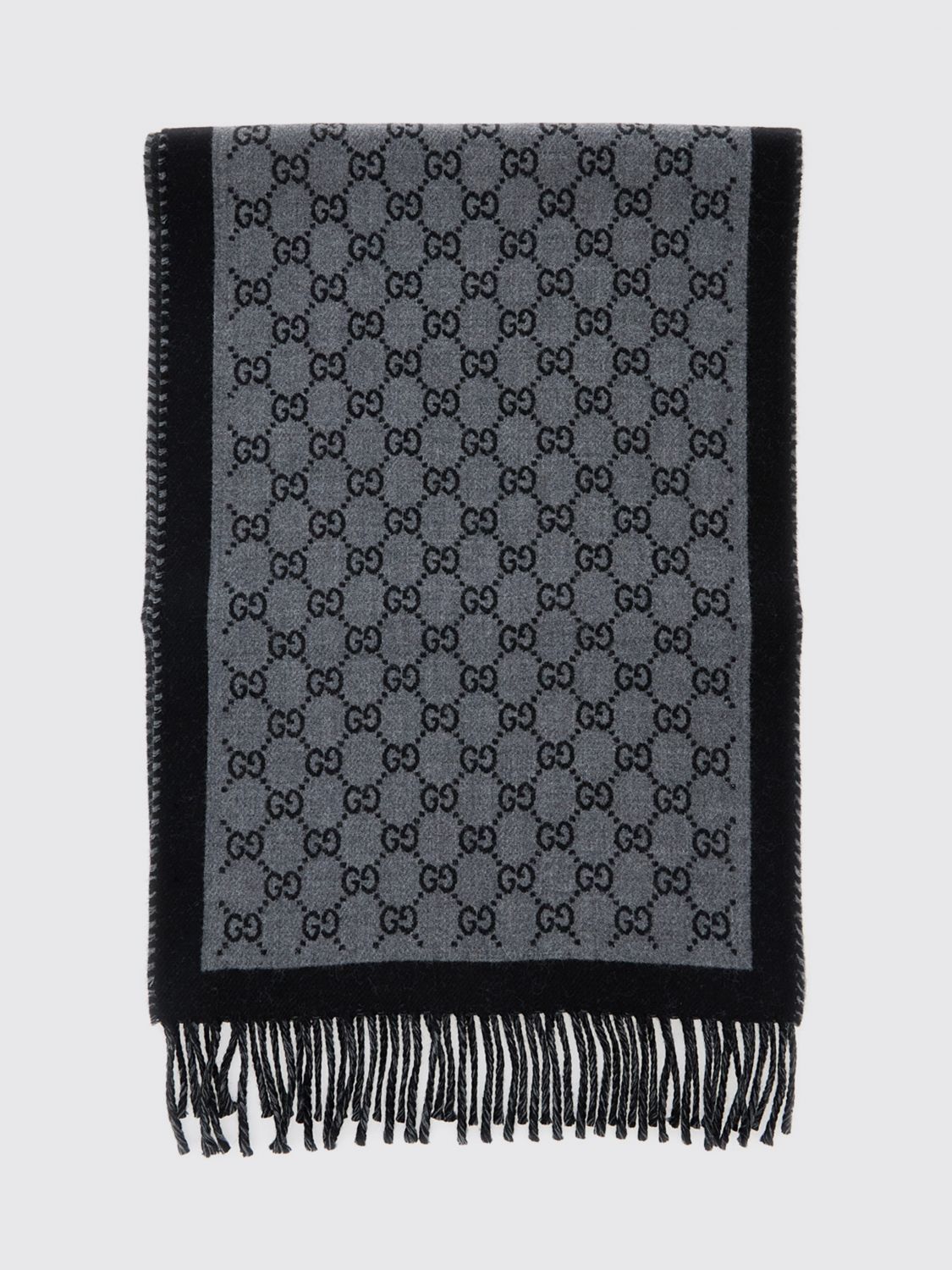 GUCCI SCHAL: Schal herren Gucci, Schwarz - Img 1