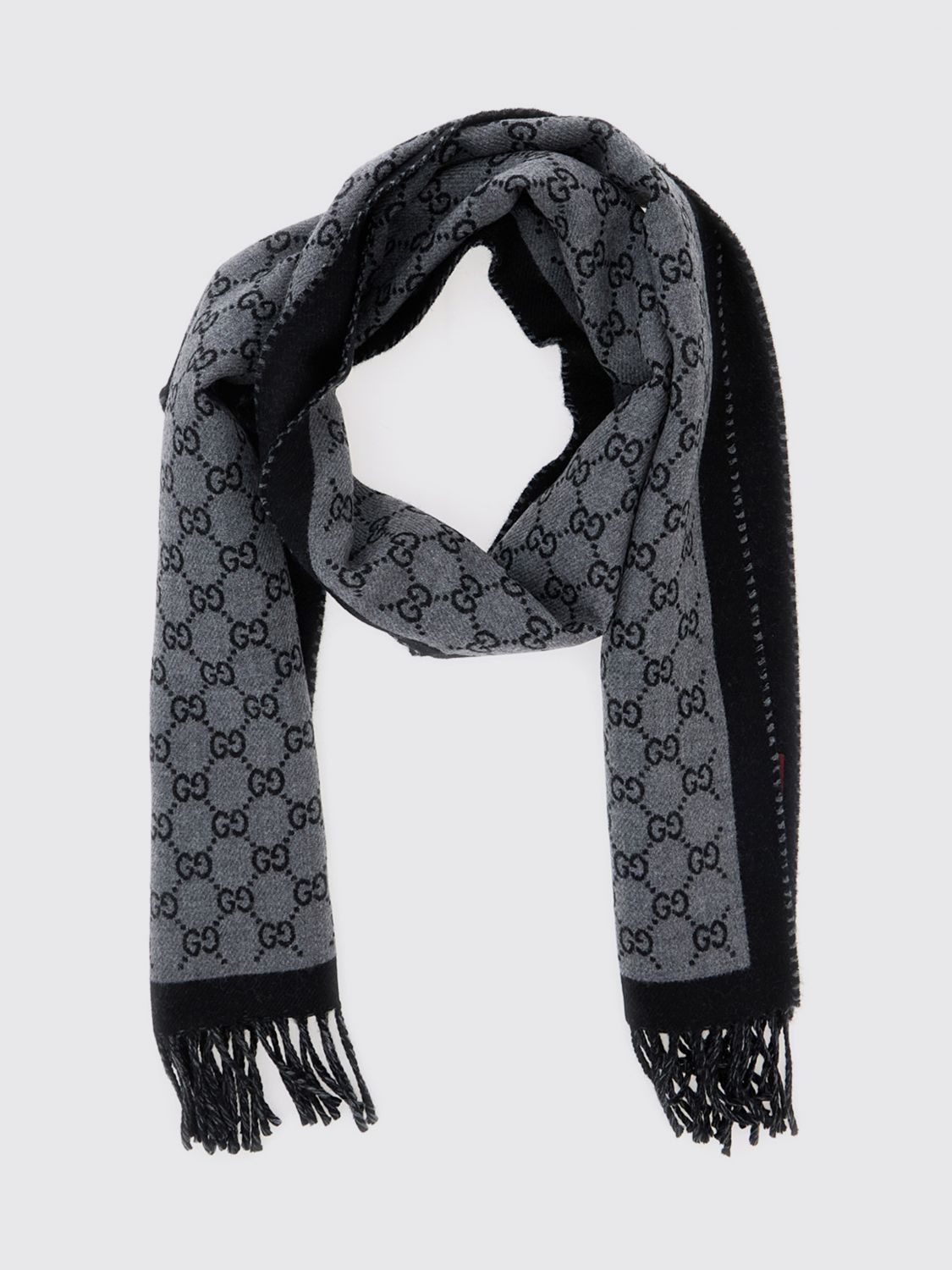 GUCCI SCHAL: Schal herren Gucci, Schwarz - Img 2