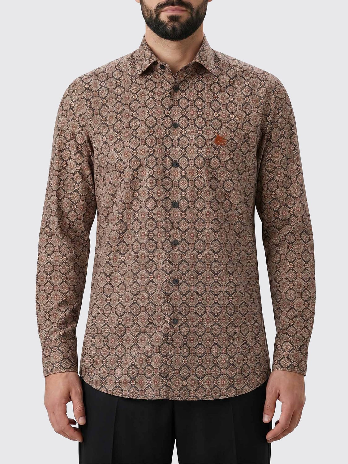 ETRO CAMICIA: Camicia uomo Etro, Marrone - Img 1