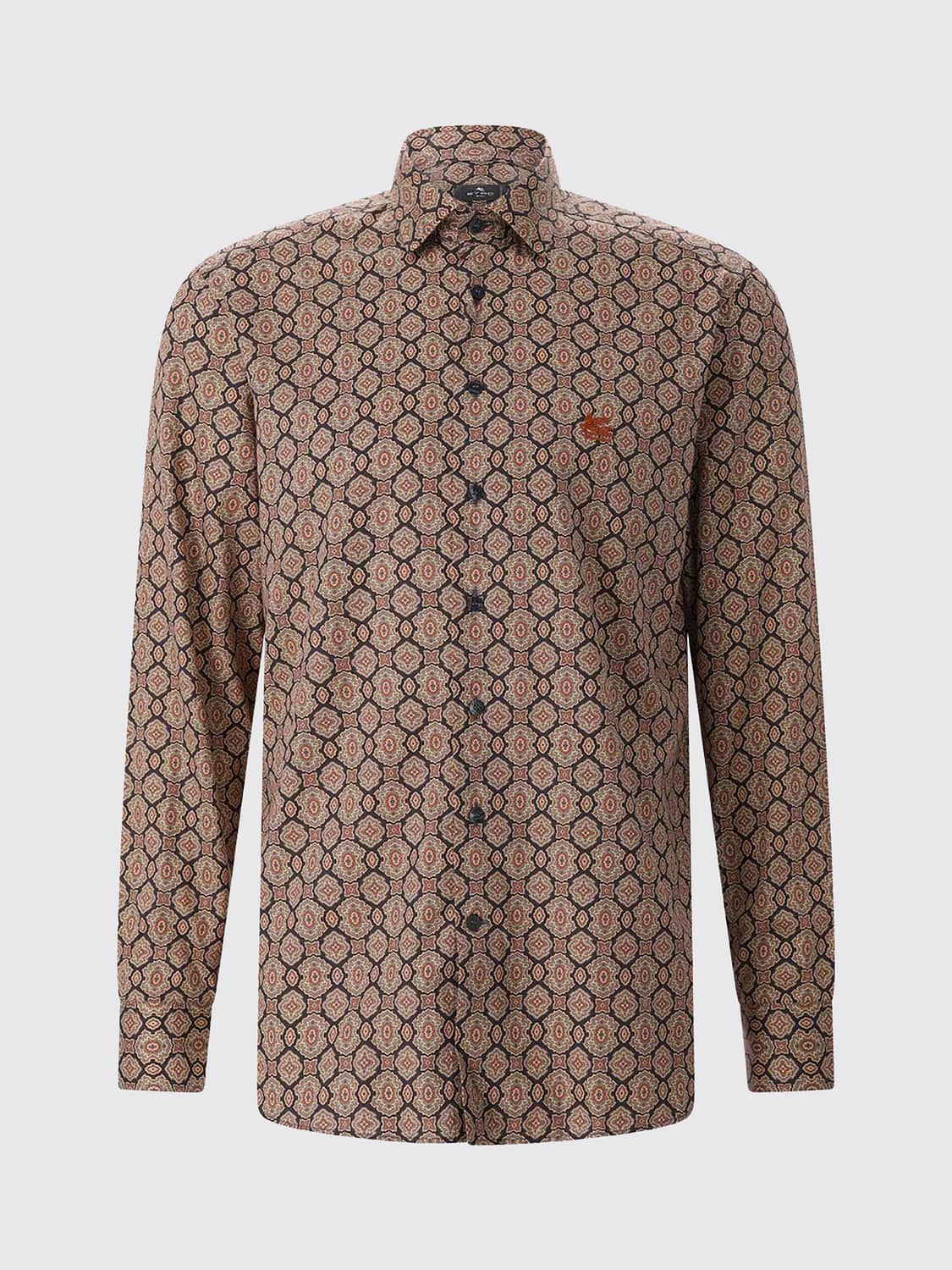 ETRO CAMICIA: Camicia uomo Etro, Marrone - Img 2