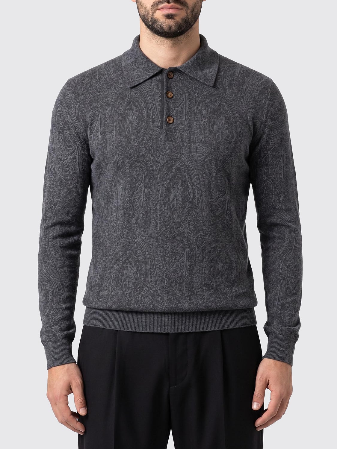 ETRO POLO: Polo uomo Etro, Grigio - Img 1