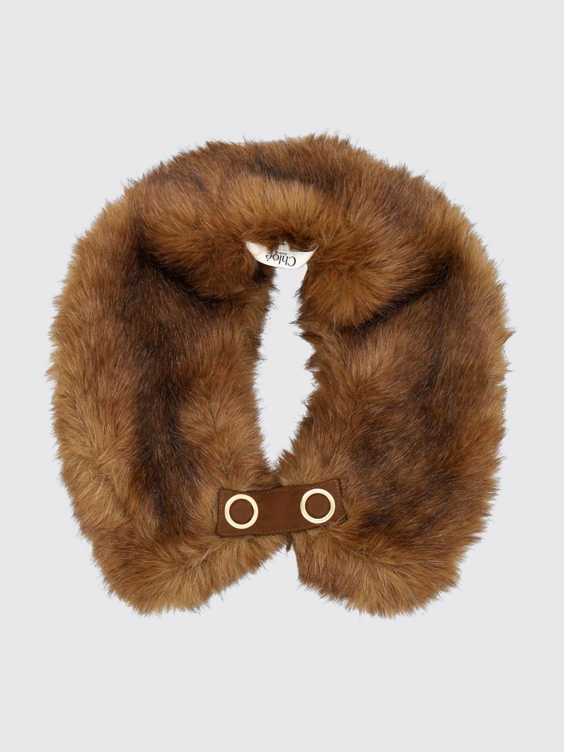 CHLOÉ SCARF: Scarf kids ChloÉ, Brown - Img 2