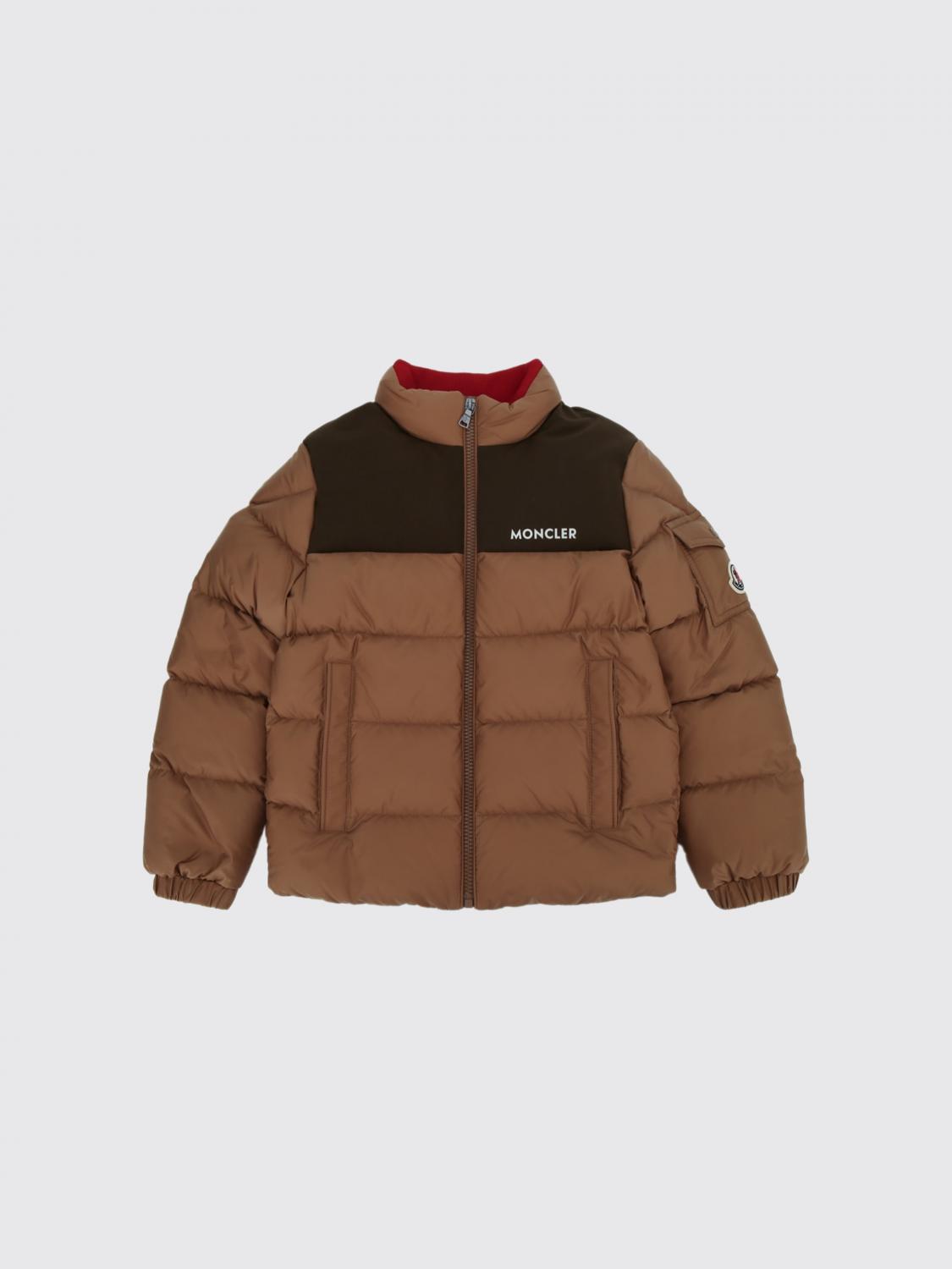 MONCLER JACKET: Jacket kids Moncler, Camel - Img 1