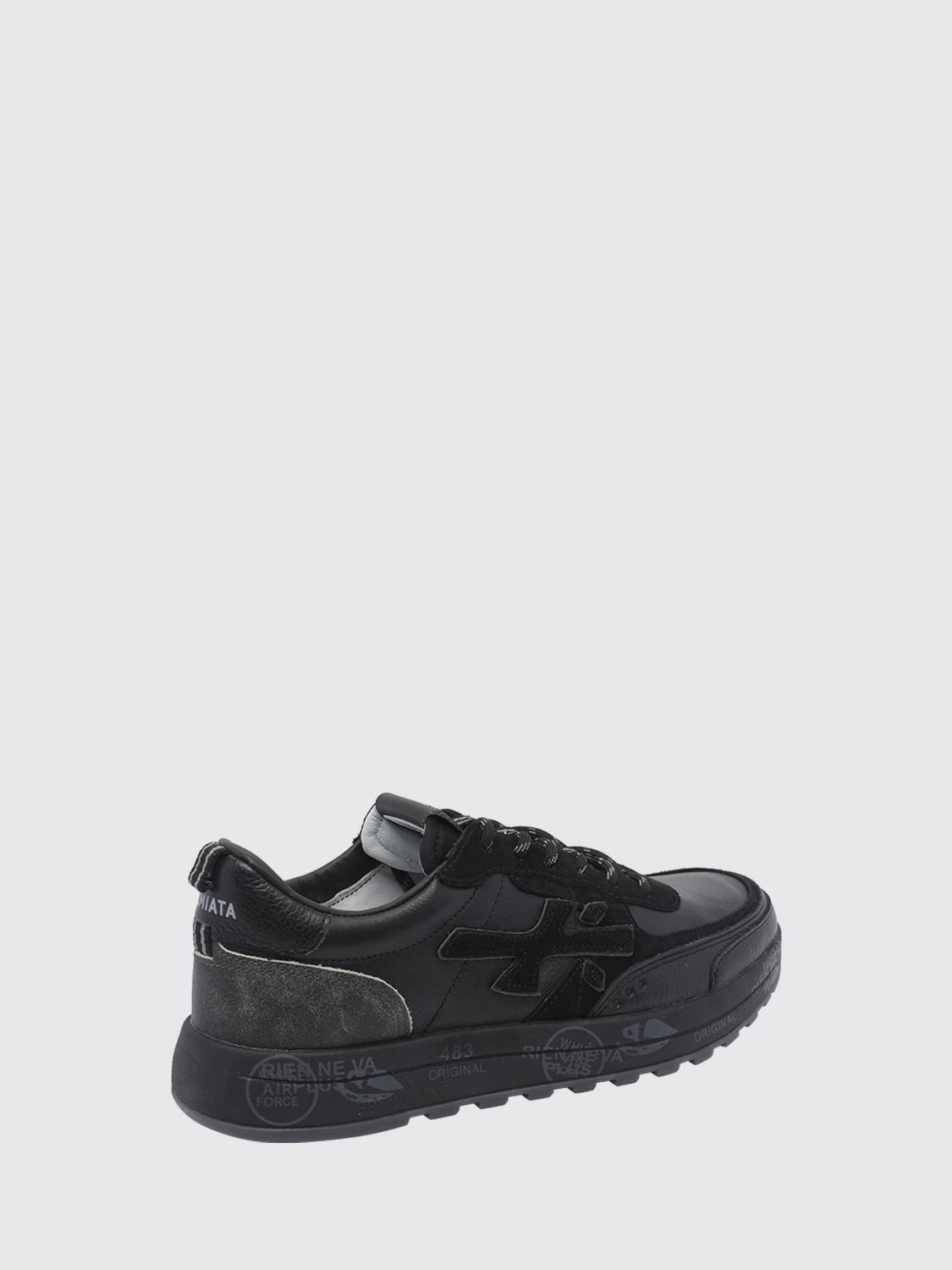 PREMIATA BASKETS: Baskets Nous Premiata en cuir de veau avec semelle crantée, Noir - Img 3