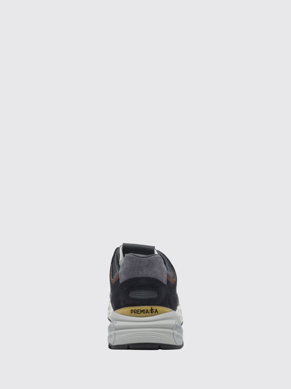 PREMIATA SNEAKERS: Premiata Mase Two-Tone Trainers in Suede and Canvas, Blue - Img 3