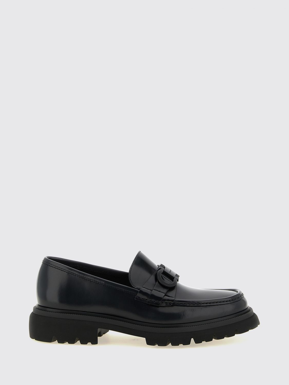 FERRAGAMO LOAFERS: Loafers men Ferragamo, Black - Img 1