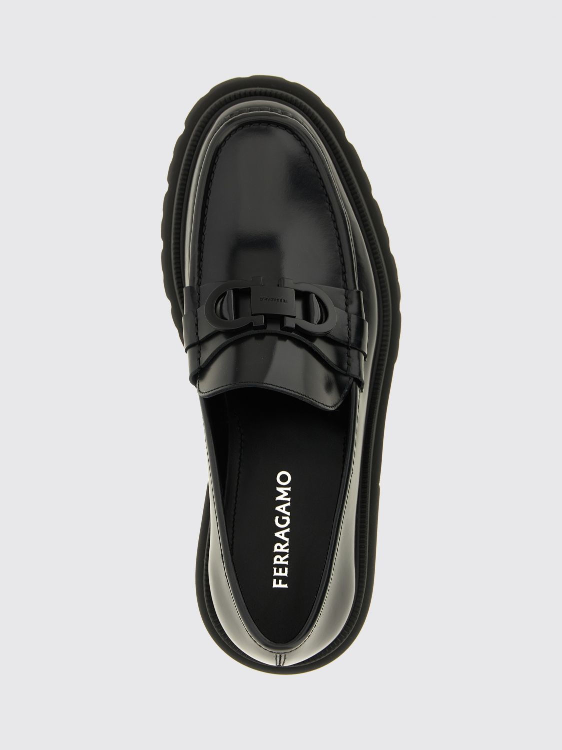 FERRAGAMO LOAFERS: Loafers men Ferragamo, Black - Img 4