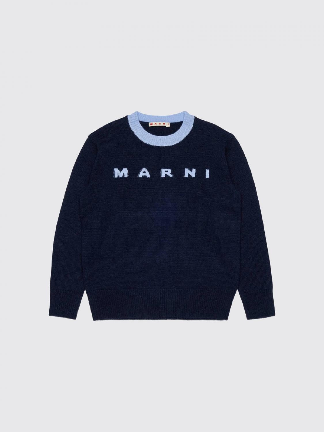 MARNI JERSEY: Jersey niños Marni, Azul Oscuro - Img 1