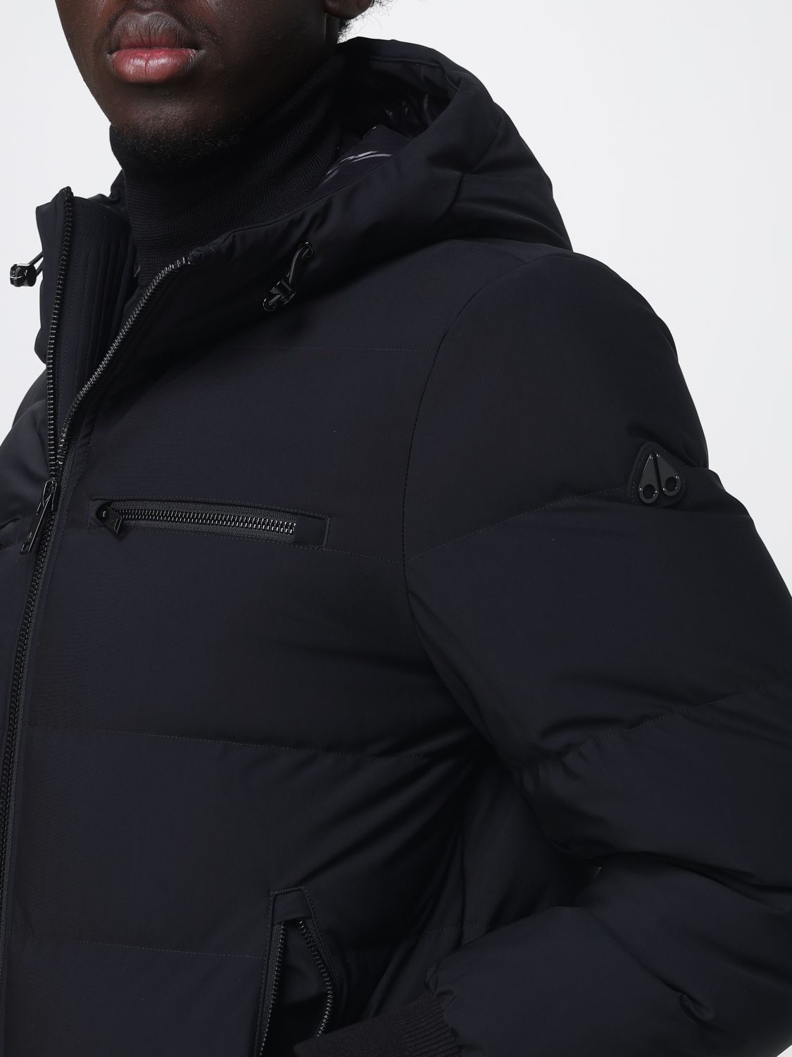 MOOSE KNUCKLES ジャケット: ジャケット メンズ Moose Knuckles, ブラック - Img 4