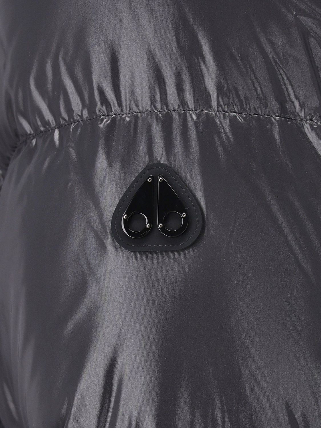 MOOSE KNUCKLES JACKET: Kings Padded Bomber Jacket Moose Knuckles in Recycled Nylon with Turtleneck, Green - Img 4