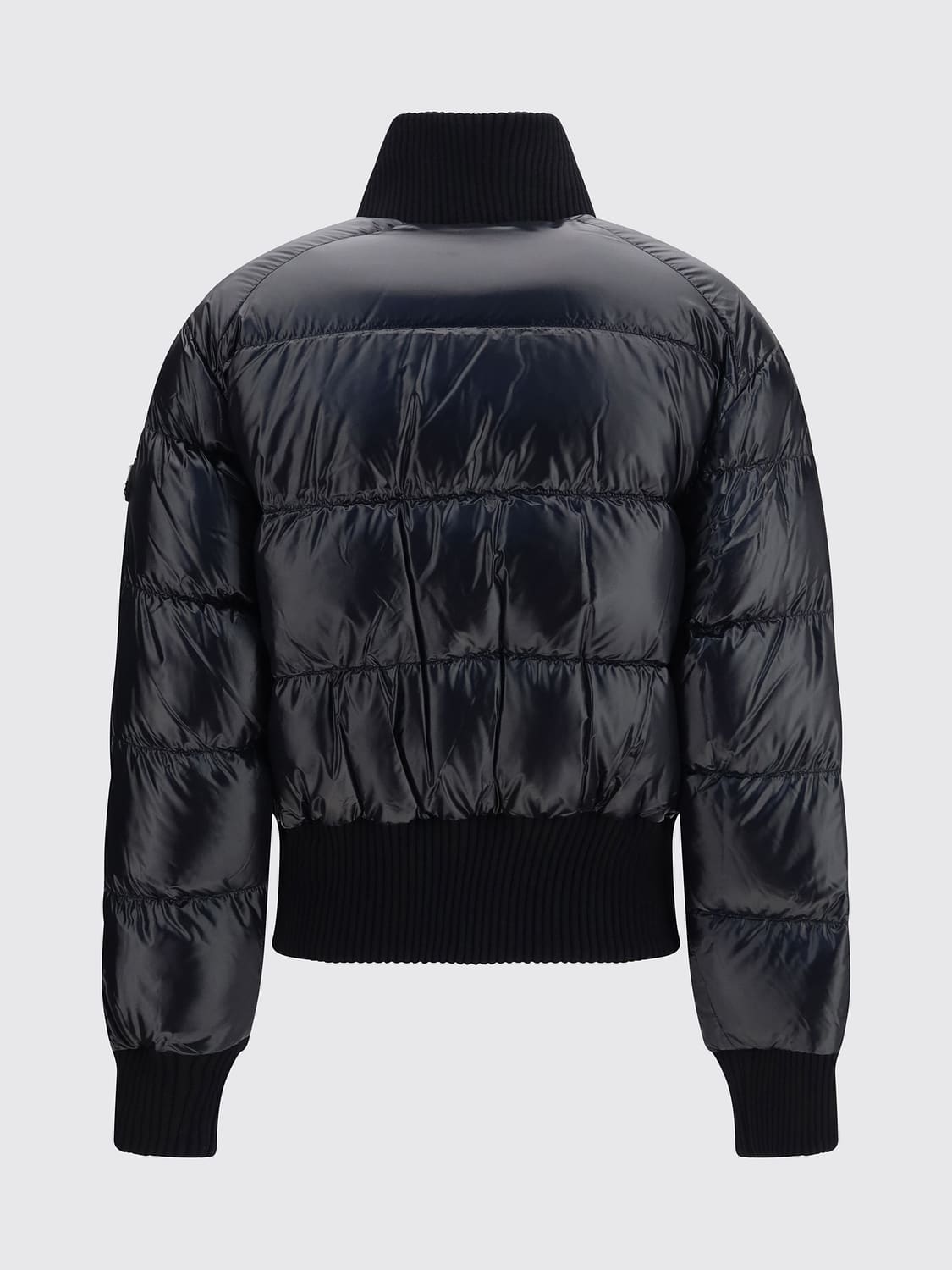MOOSE KNUCKLES JACKET: Moose Knuckles Short Water-Repellent Nylon Down Jacket with Turtleneck Collar, Black - Img 3