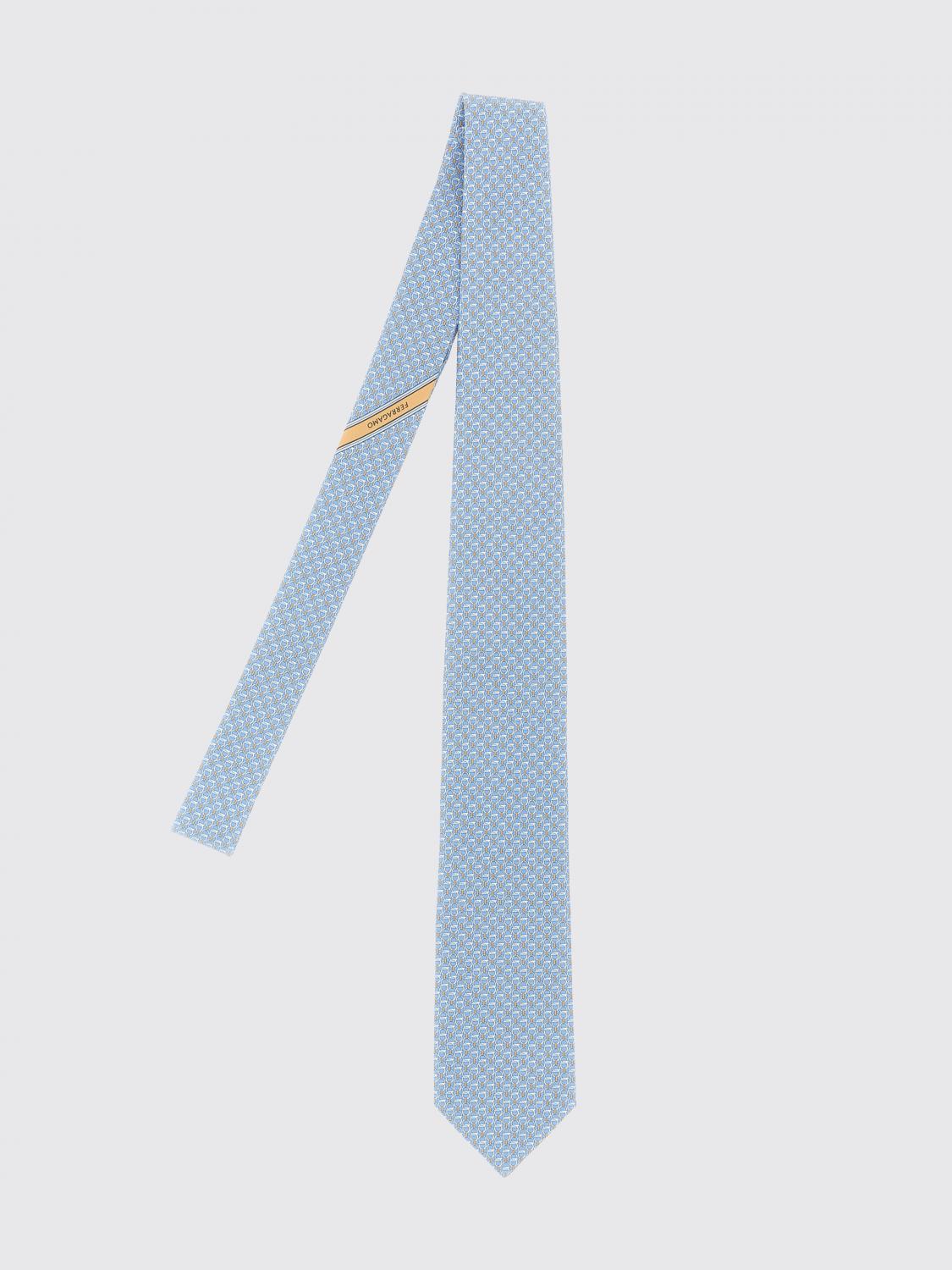 FERRAGAMO TIE: Tie men Ferragamo, Blue - Img 1