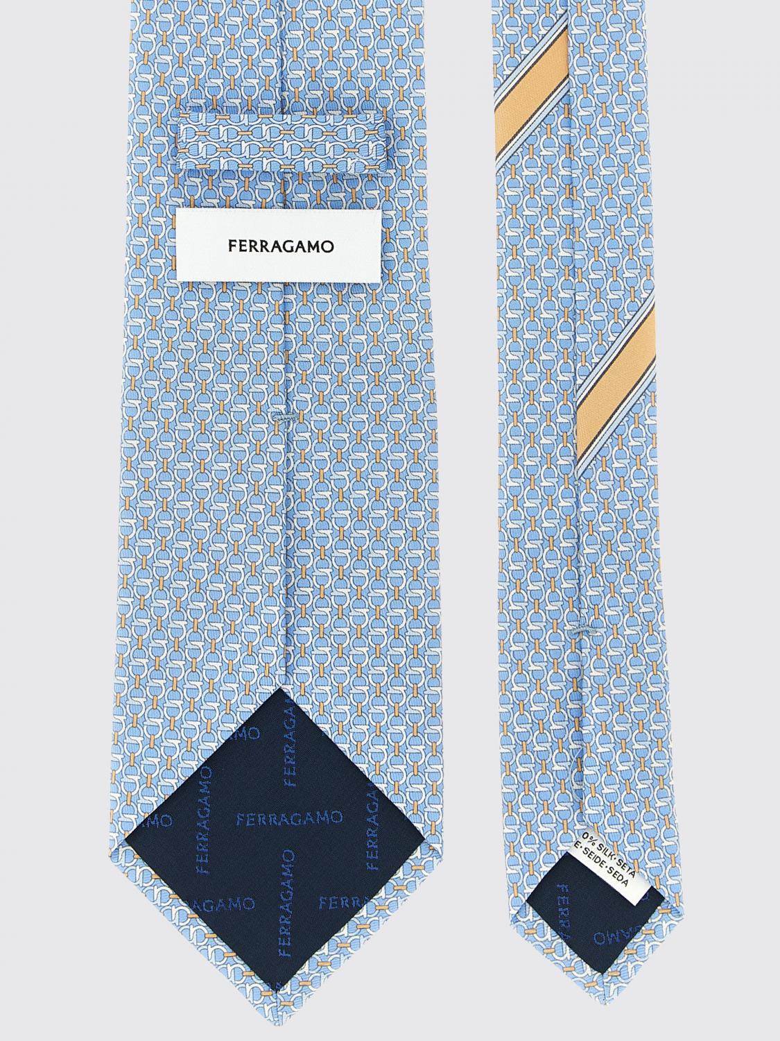 FERRAGAMO TIE: Tie men Ferragamo, Blue - Img 2