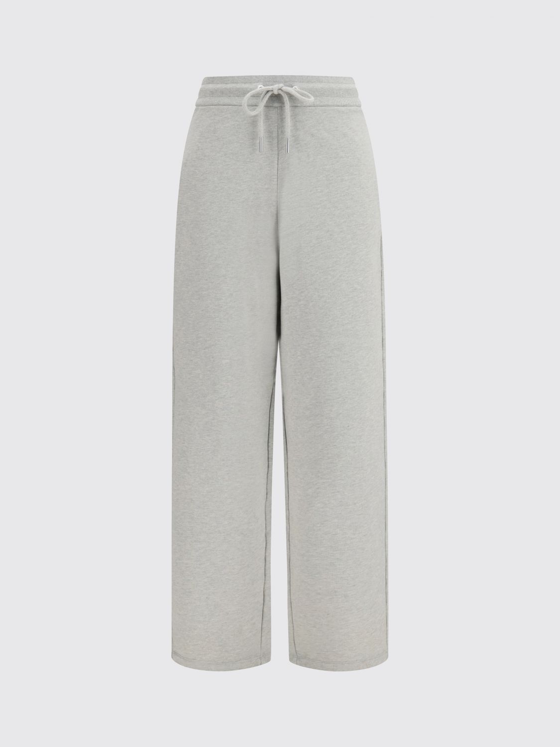 AMI PARIS PANTALONES: Pantalón de chándal ancho AMI PARIS de algodón con monograma bordado trasero, Gris - Img 2