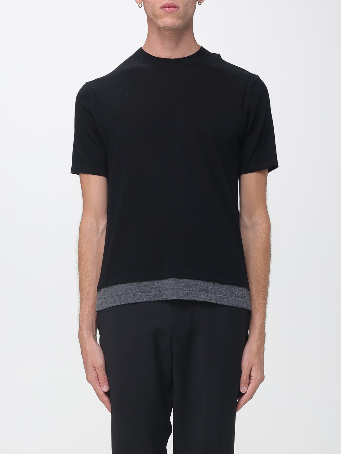 PAOLO PECORA SWEATER: Sweater men Paolo Pecora, Black 1 - Img 1