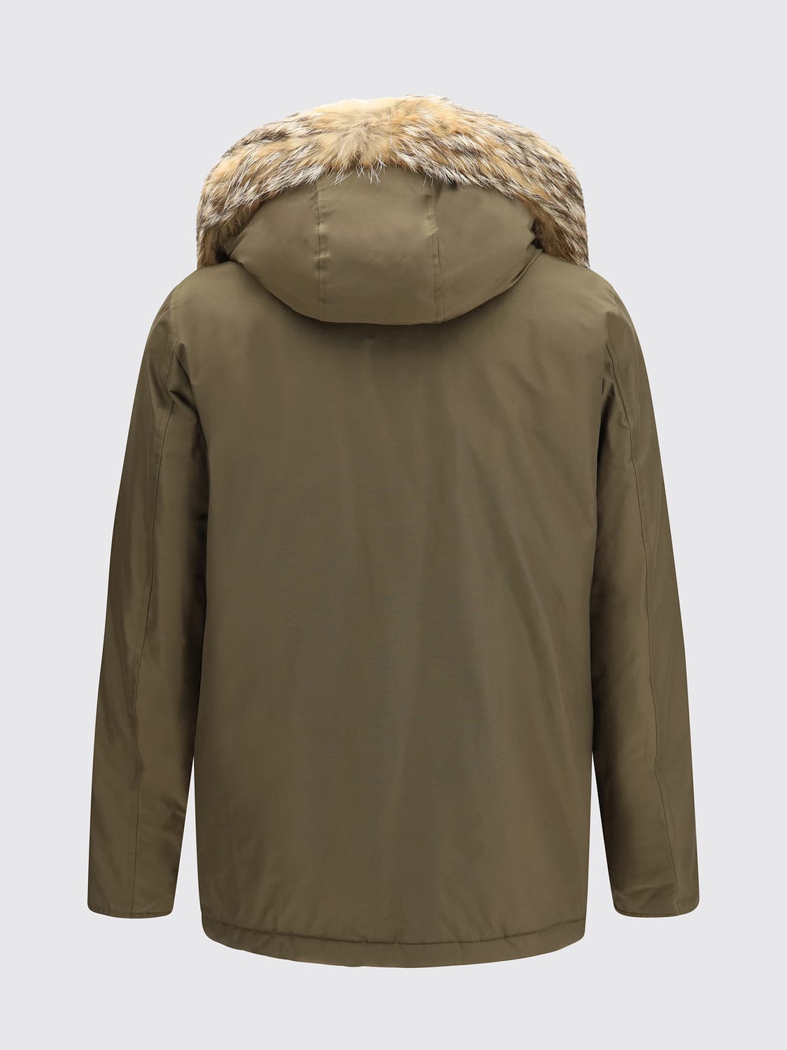 WOOLRICH コート: WOOLRICH Arctic コットン&ナイロン シアリングフード付き パーカ, ミリタリー - Img 3