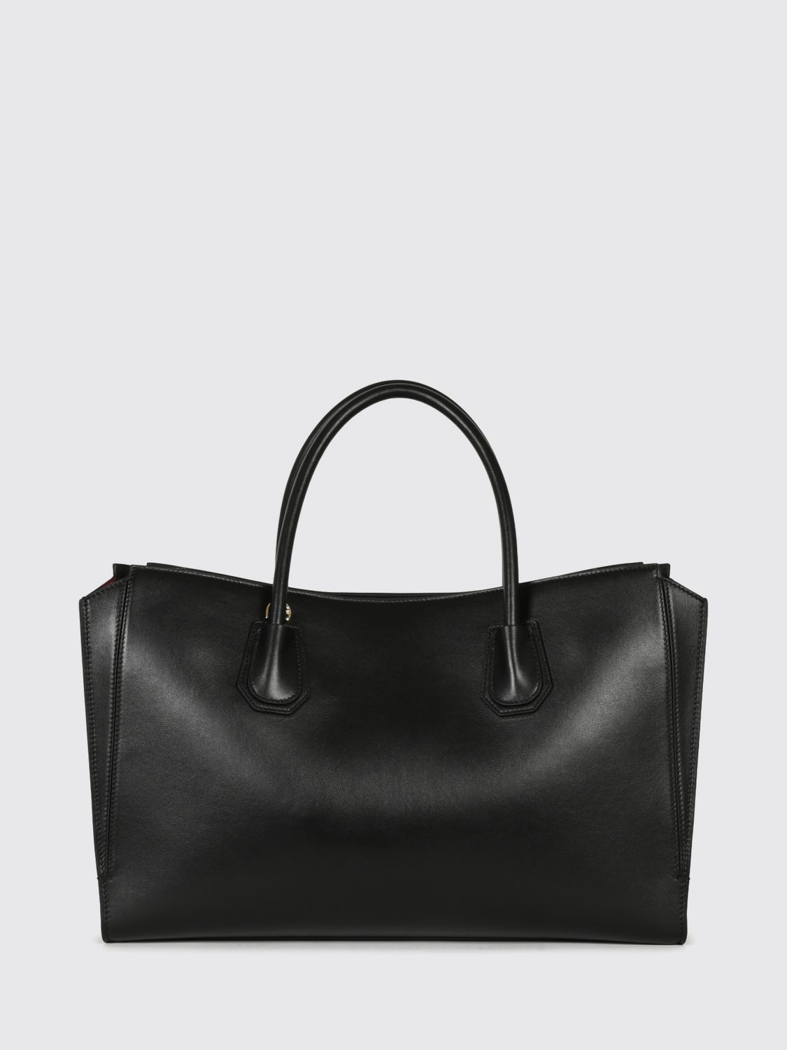 GIVENCHY HANDTASCHE: Givenchy Antigona Medium Tote-Tasche aus glattem Kalbsleder, Schwarz - Img 2